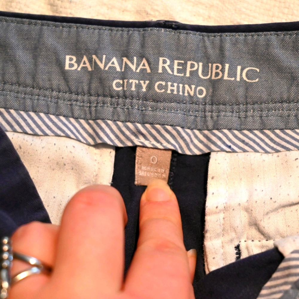 Banana Republic City Chino Size 0